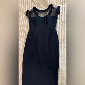 Maggy London Elegant Navy Blue Dress